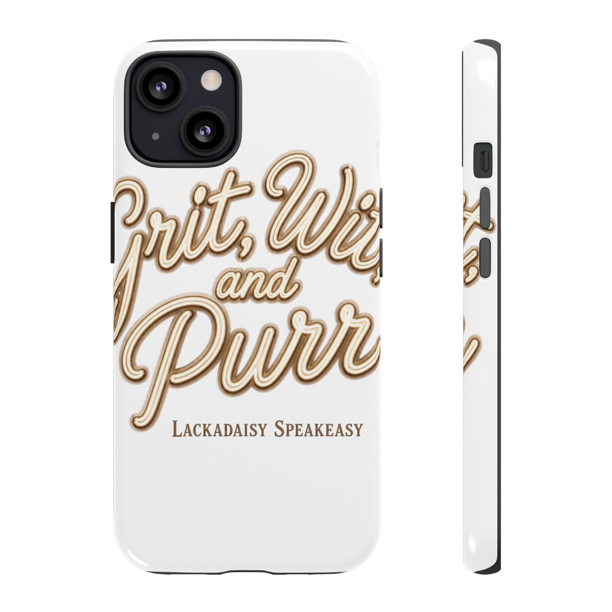 Lackadaisy "Grit, Wit, and Purr" Phone Case